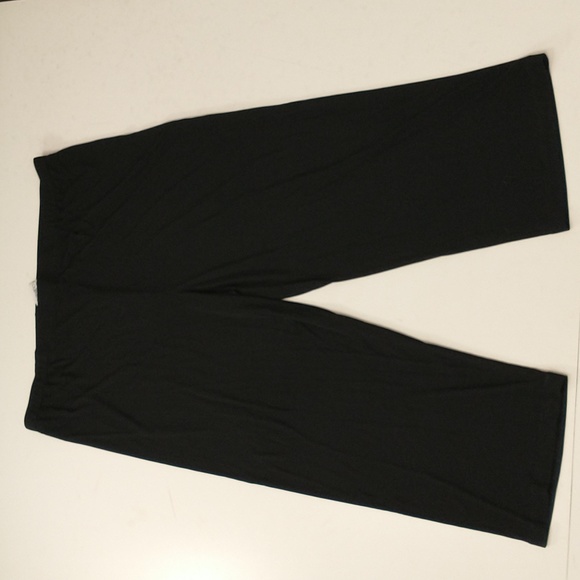 Lightweight Silk Knit Lounge Pants Averado Bessi Designer Italy USA-20 3x Black - Picture 1 of 7